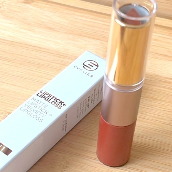 Brand New Evelier Set of 2 Lipstick Lip Gloss Pigmented Hydrating Coverage Shine - Picture 6 of 14